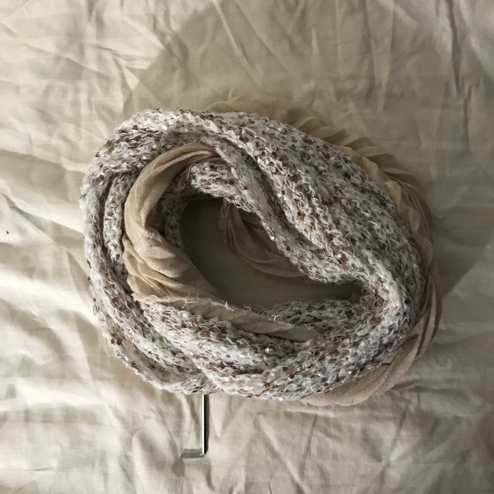 White Infinity Scarf